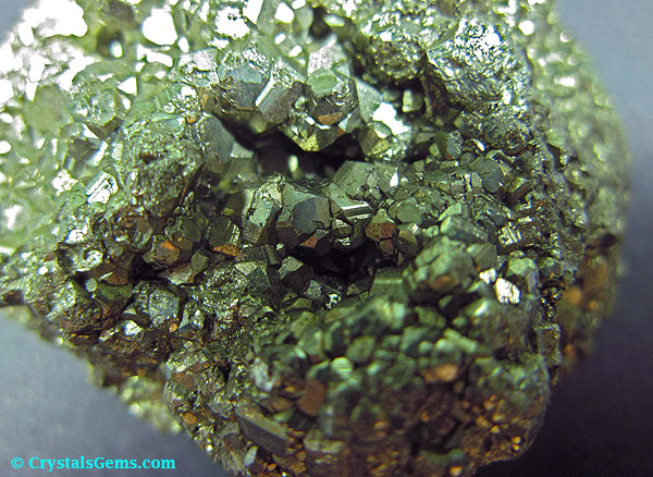 pyrite cluster close up