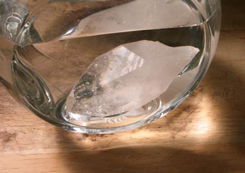 preparing crystal or gem elixirs