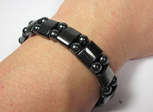 hematite bracelet worn 