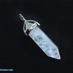 clear quartz crystal pendant