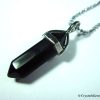 black onyx pendant with necklace