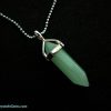 green aventurine pendant with necklace