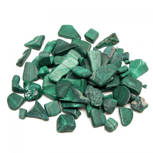 malachite tumbled pieces