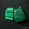 malachite tumbled polished stones
