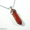 red jasper pendant with necklace