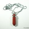 red jasper pendant with necklace